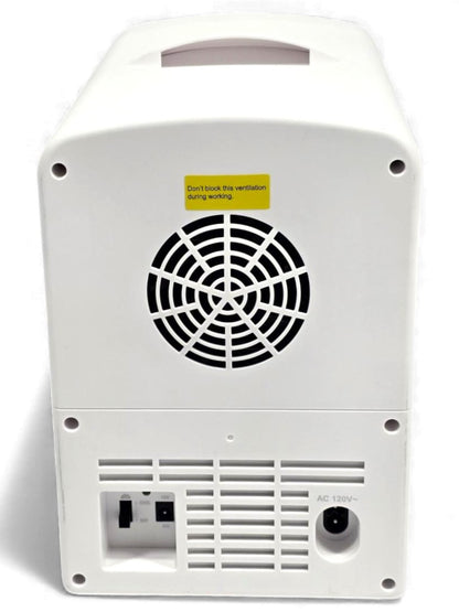 Frigidaire 9-Can or 6L Light Up Mini Fridge White, Retro Design, Includes 110v home power cord & 12V DC car adapter, 48-Watt - EFMIS172-C-WHITE (V2 model)
