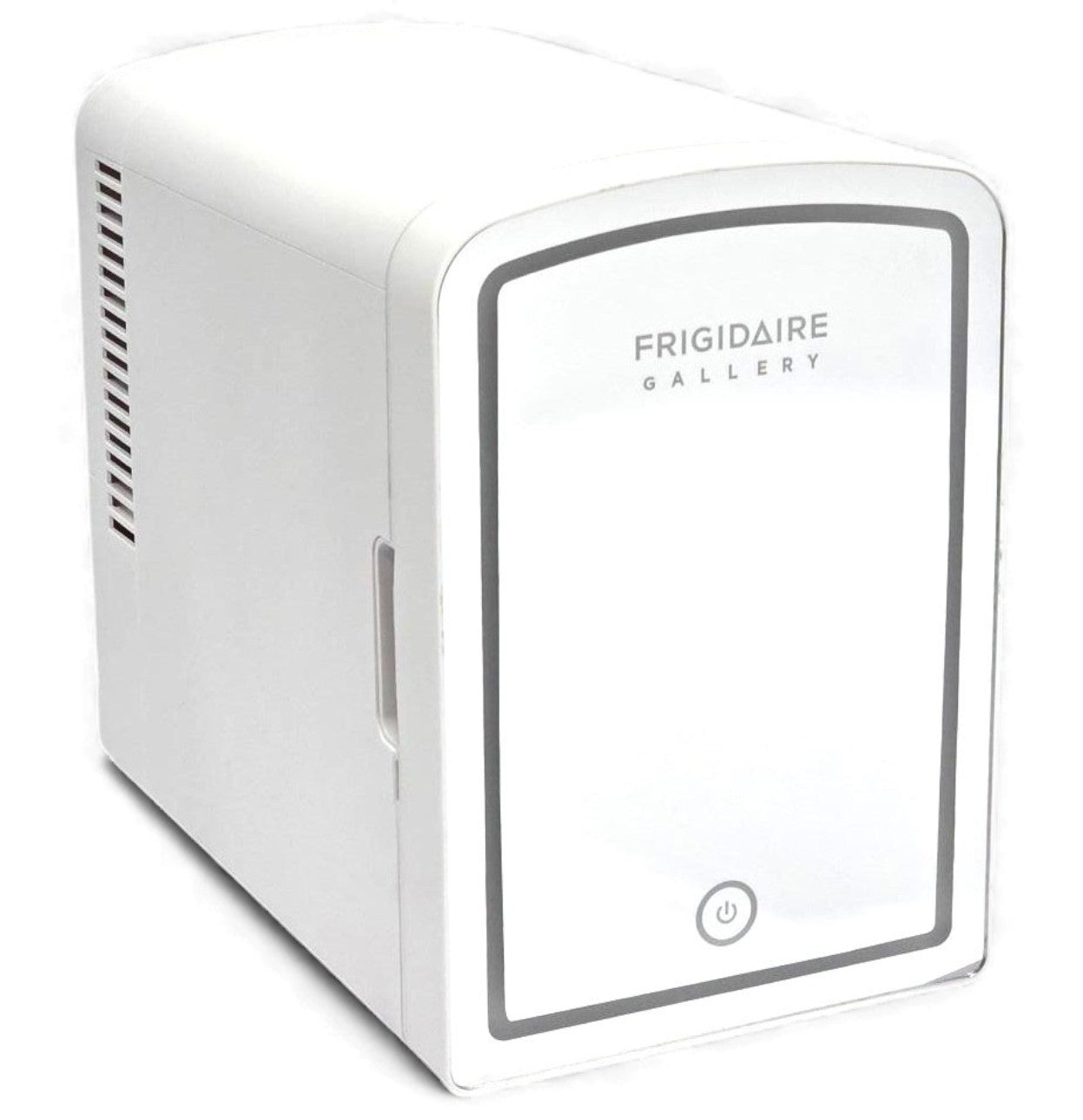 Frigidaire 9-Can or 6L Light Up Mini Fridge White, Retro Design, Includes 110v home power cord & 12V DC car adapter, 48-Watt - EFMIS172-C-WHITE (V2 model)