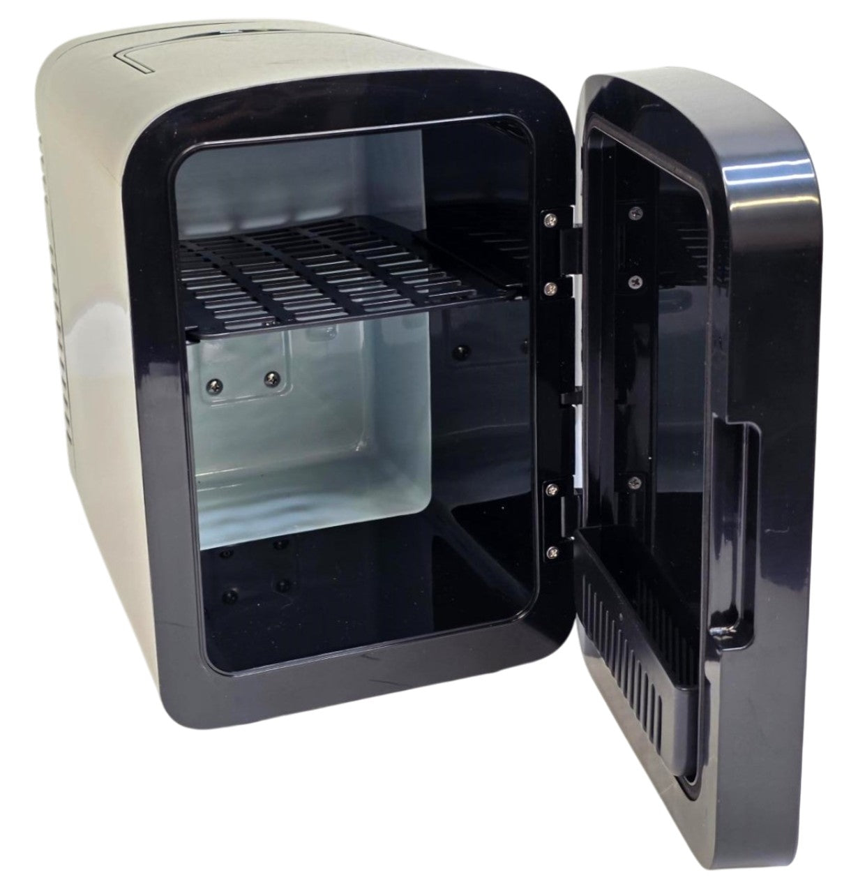 Frigidaire 12 in.1 cu. ft. 9-Can Beauty Light Up Mini Refrigerator, Plugs into a 12-Volt car adapter or 110-volt home outlet - EFMIS209-BLACK