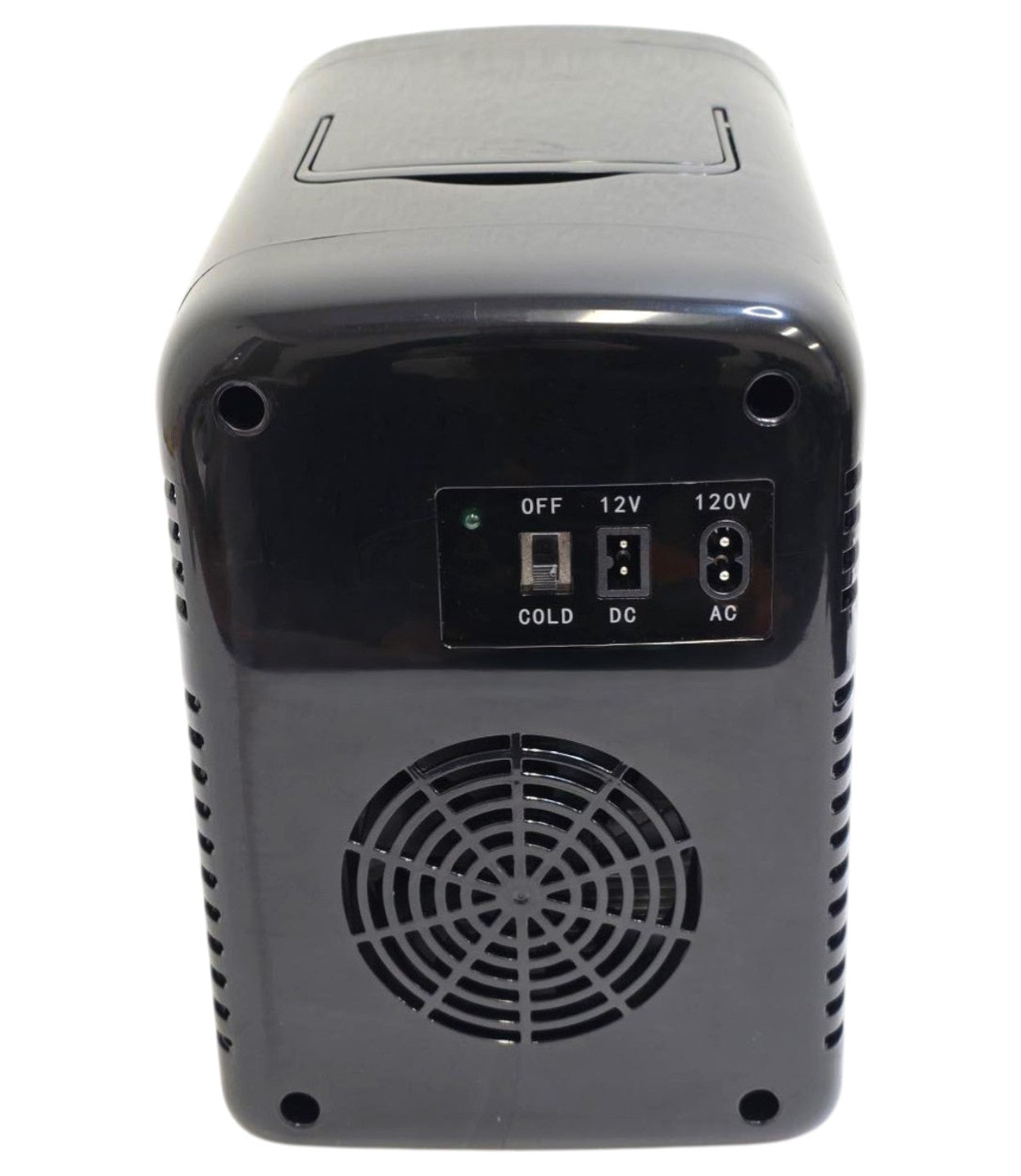 Frigidaire 12 in.1 cu. ft. 9-Can Beauty Light Up Mini Refrigerator, Plugs into a 12-Volt car adapter or 110-volt home outlet - EFMIS209-BLACK
