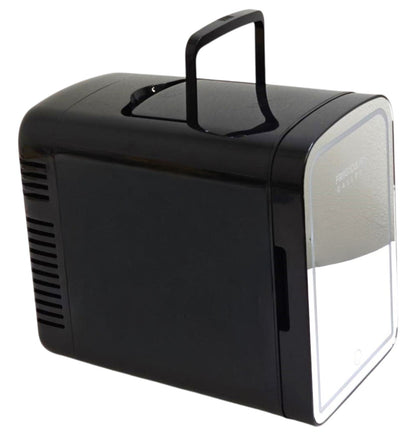 Frigidaire 12 in.1 cu. ft. 9-Can Beauty Light Up Mini Refrigerator, Plugs into a 12-Volt car adapter or 110-volt home outlet - EFMIS209-BLACK
