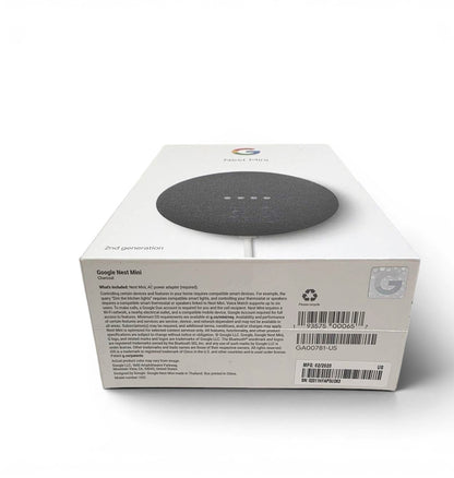 Google Nest Mini (2nd Generation) with Google Assistant - Charcoal GA00781-US