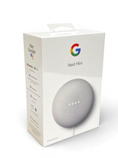 Google Nest Mini (2nd Generation) with Google Assistant - Chalk GA00638-US