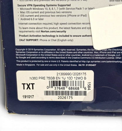 Norton 360 Premium For Up To 10 Devices PC/Mac/iOS/Android 21389990