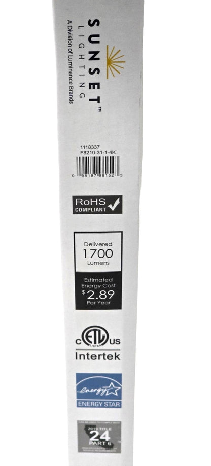 Sunset Lighting  1-ft x 1-ft Neutral White LED Panel Light F8210-31-1-4K
