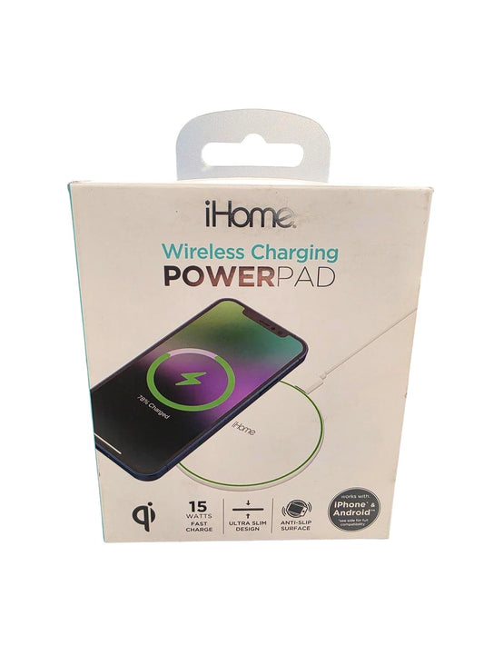 iHome Wireless Charging POWERPAD 15 Watts Fast Charge, Slim - Model 2IHQI1052W0L2