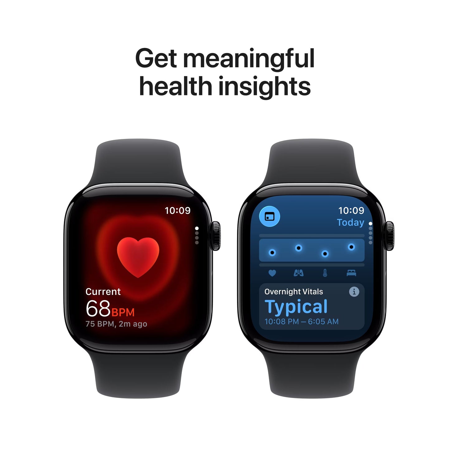 Apple Watch Series 11 (GPS+Cellular) 42mm Aluminum Case with Black Sport Band - S/M - Jet Black MF834LW/A