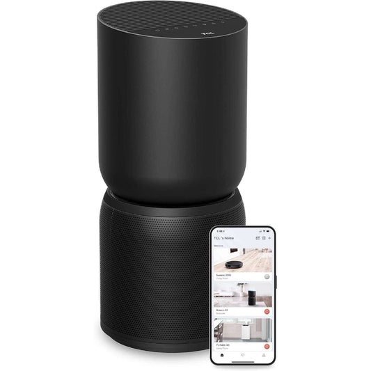 TCL Breeva A5 Smart Air Purifier with 5-Stage Clean, True HEPA (H13), Removes 99.97% of Dust/Bacteria/Odors & More, App & Voice Control, Auto Shield, Ultra-Quiet, Black (A515B)