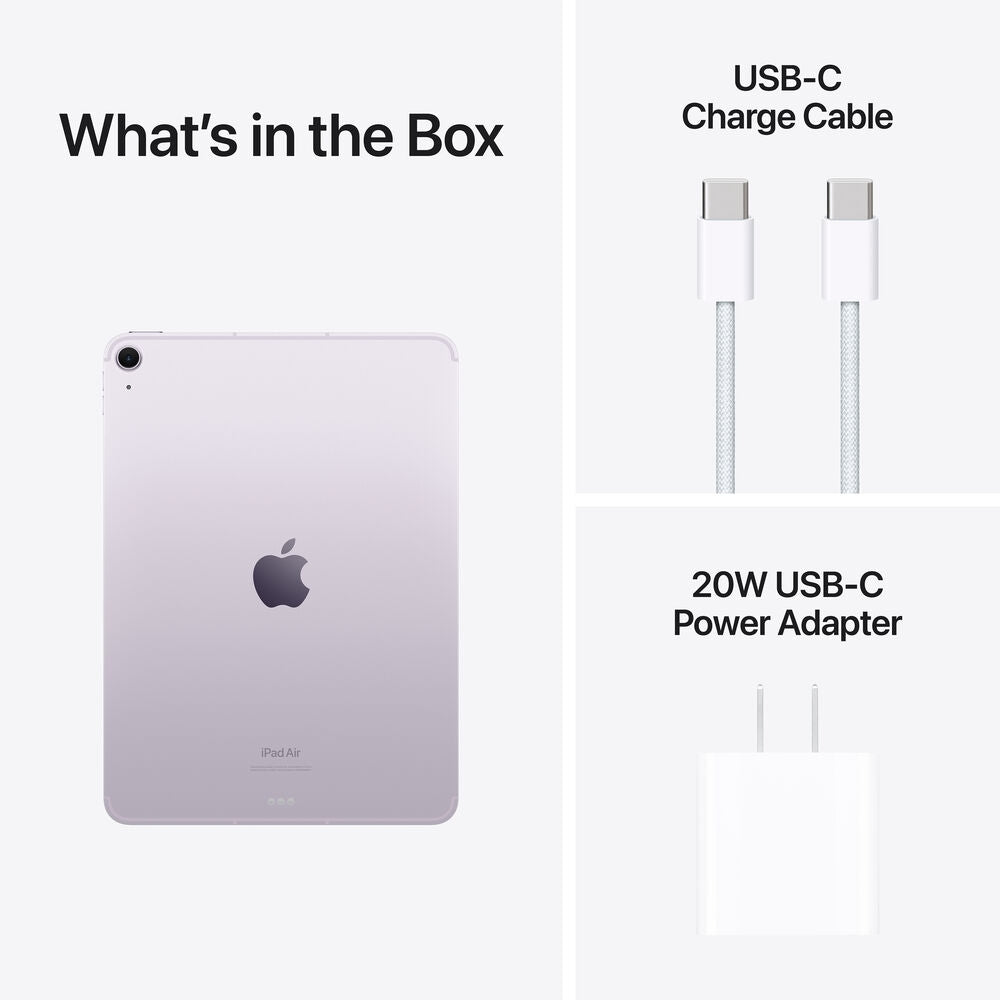 Apple 11" iPad Air M2 Chip 128GB, 2360 x 1640 (264 ppi) Wi-Fi Only, Purple MUWF3LLA