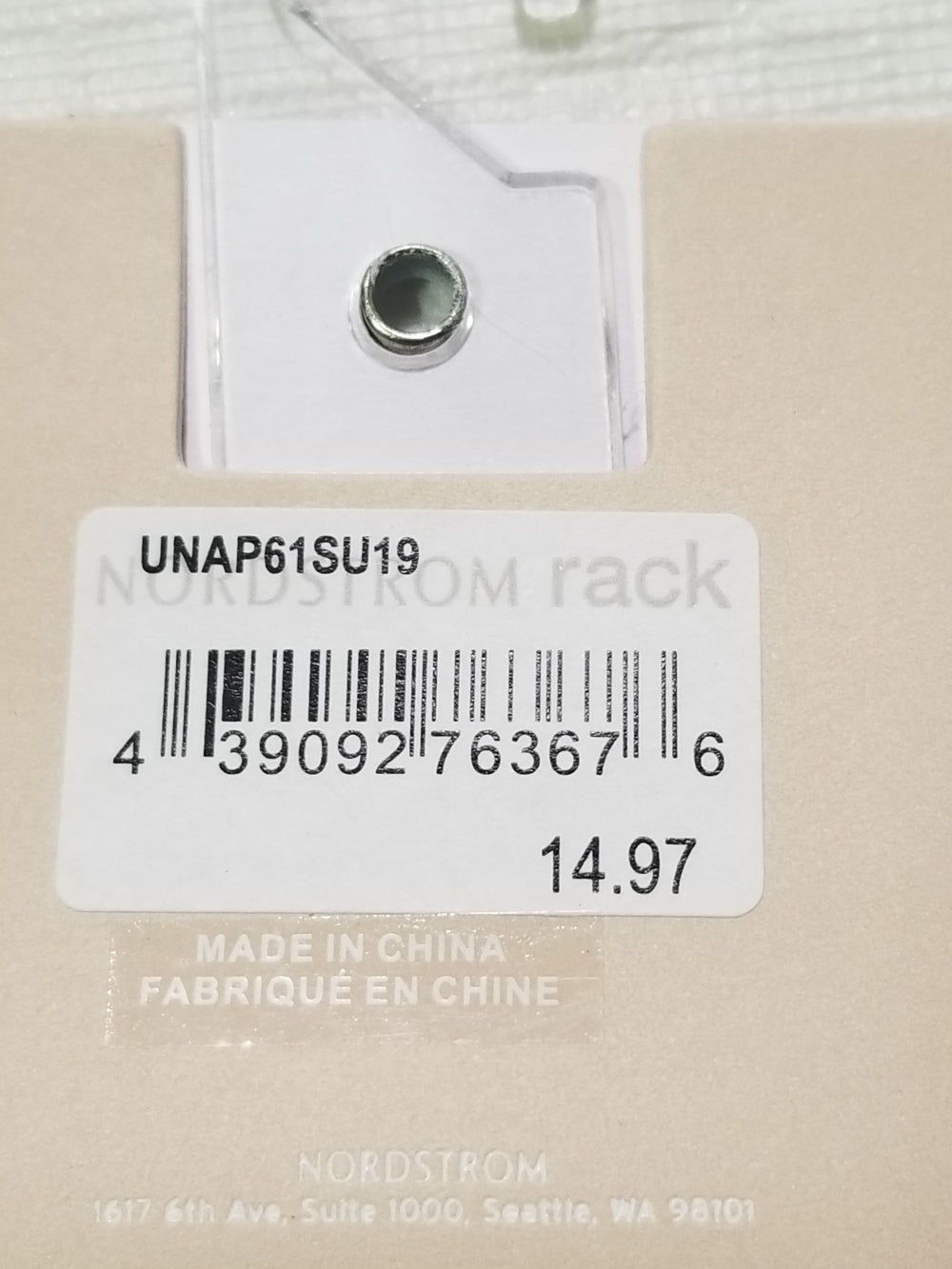 Necklace Chain with Orange Pendant