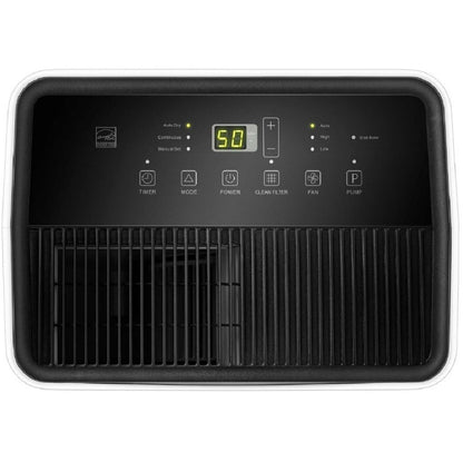 Hisense 50 Pint Dehumidifier 300 sq. ft Slide-out Bucket with Easy-carry Handle, 3 Speeds (Lo, Hi, Auto), Up to 4500 sq ft., Auto shut-off, Quiet 48 dB, 115v, - DH5023KP