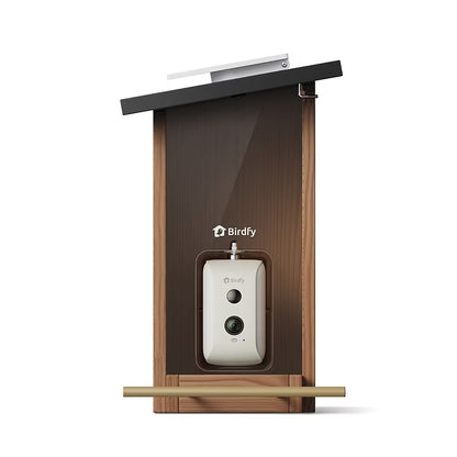 Birdfy Smart Bird Feeder Ebony with Camera and Solar Panel