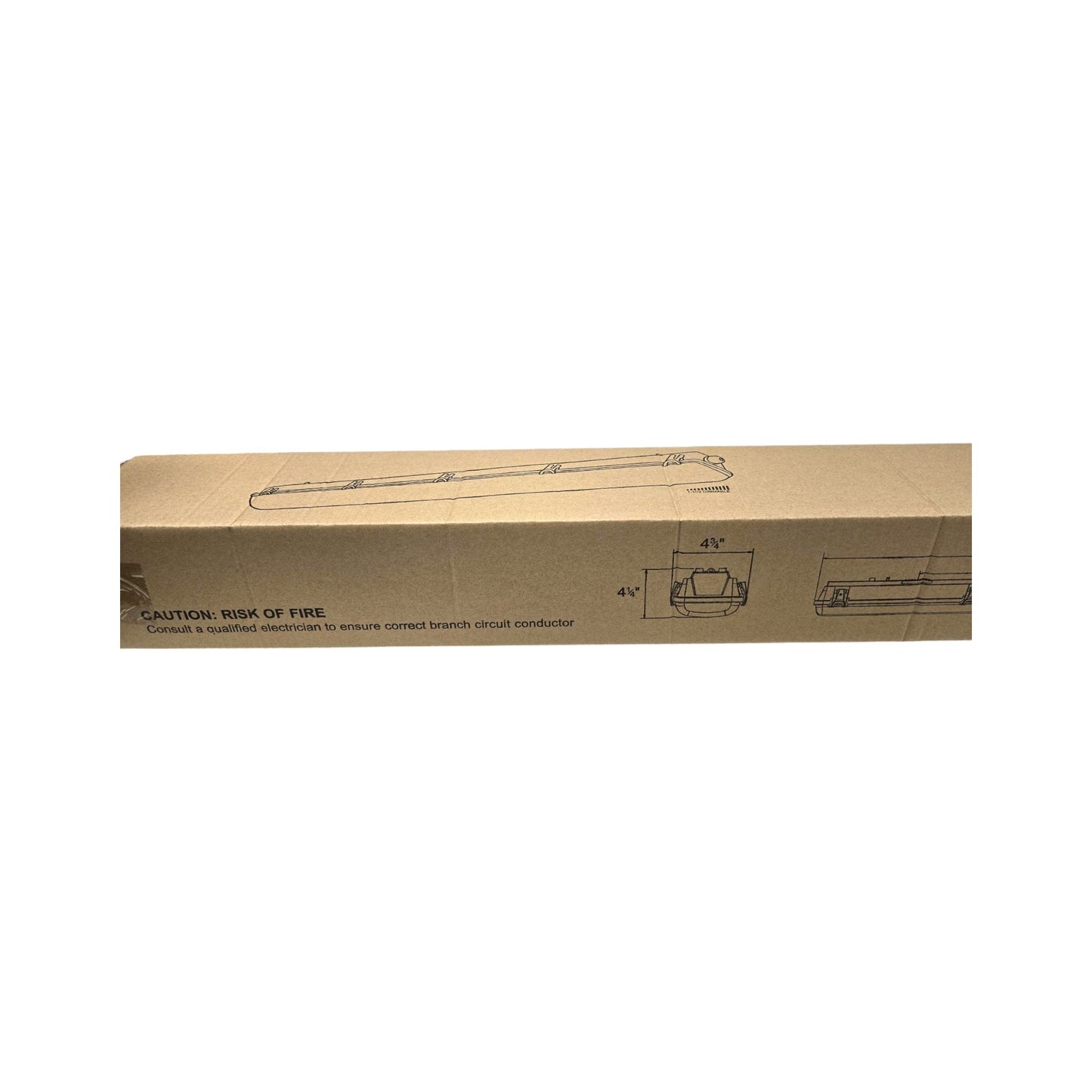 Elecrtrix 46" LED Polycarbonate Vapor Tight Fixture 4680LM VPT-46-4K52-4680-DP