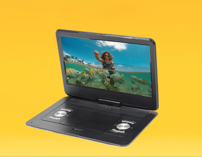 Proscan 13.3" Portable DVD Player Black with Remote, Swivel Screen display, Car adapter for Traveling or Road Trips - PDVD1332