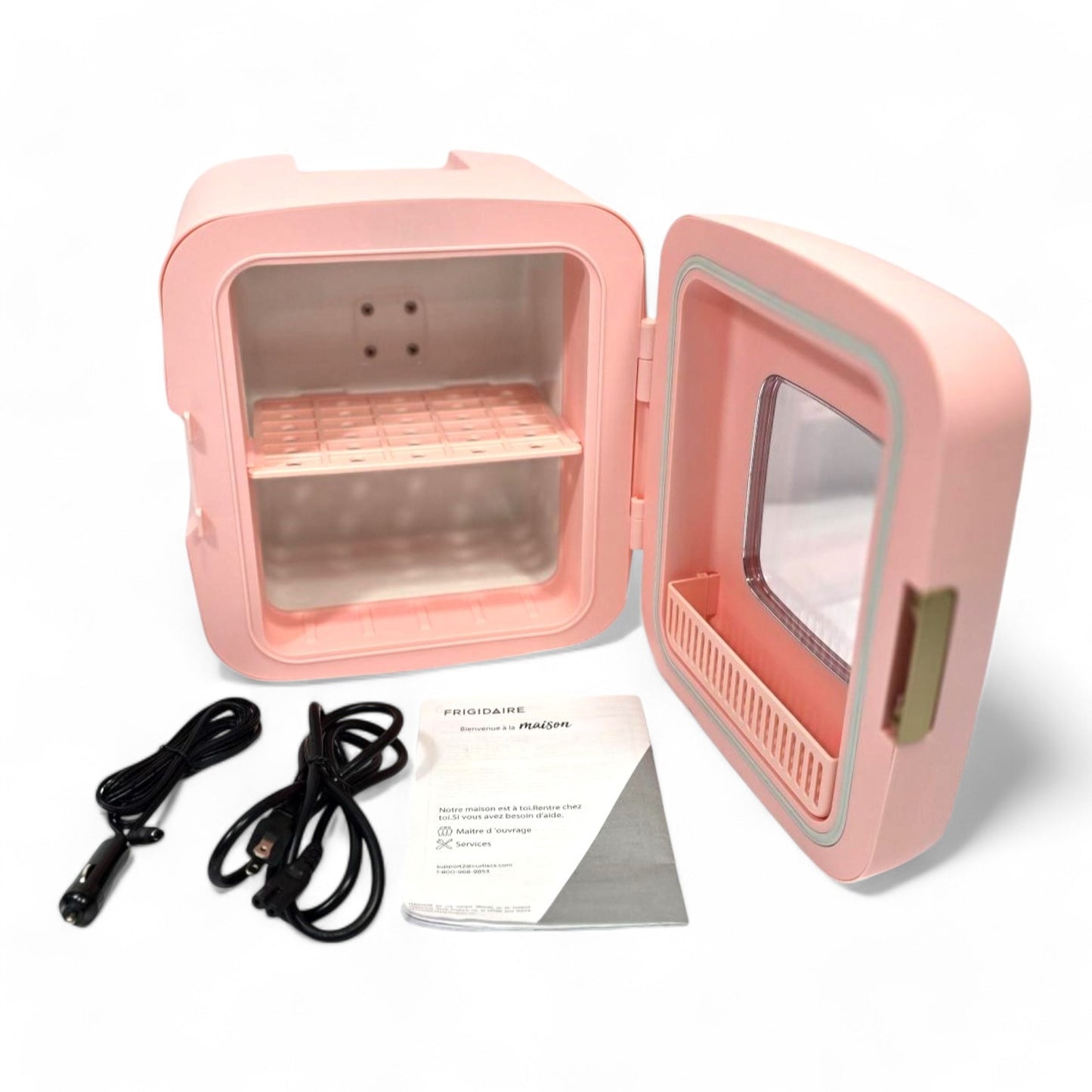 Frigidaire Retro 12 Can Mini Beverage/Skincare Cooler Pink EFMIS351-PINK