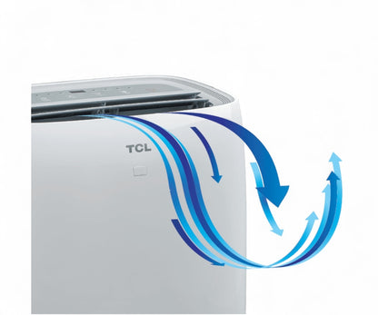 TCL 8,000 BTU Portable Air Conditioner ASHRAE 350 sq ft Portable AC, 115V, 3 Cooling Speeds & 3 Fan Speeds, Digital Thermostat  - TPW08CR19