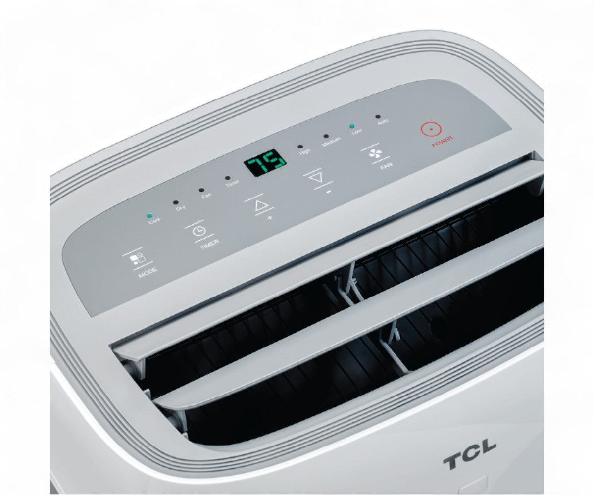 TCL 8,000 BTU Portable Air Conditioner ASHRAE 350 sq ft Portable AC, 115V, 3 Cooling Speeds & 3 Fan Speeds, Digital Thermostat  - TPW08CR19