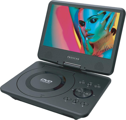 Proscan PDVD9019 9" 180-degree Swivel Screen Portable DVD Player w/ Remote