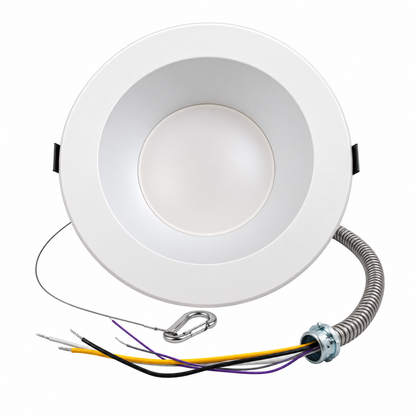 Sunset Lighting Spectrum Series White 8" Recessed Downlight 2000-Lumen Switchable Round Dimmable LED  F9617-30