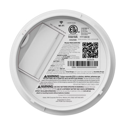 Kidde Ring Smart Smoke + Carbon Monoxide Alarm Battery RGCUDR-RW