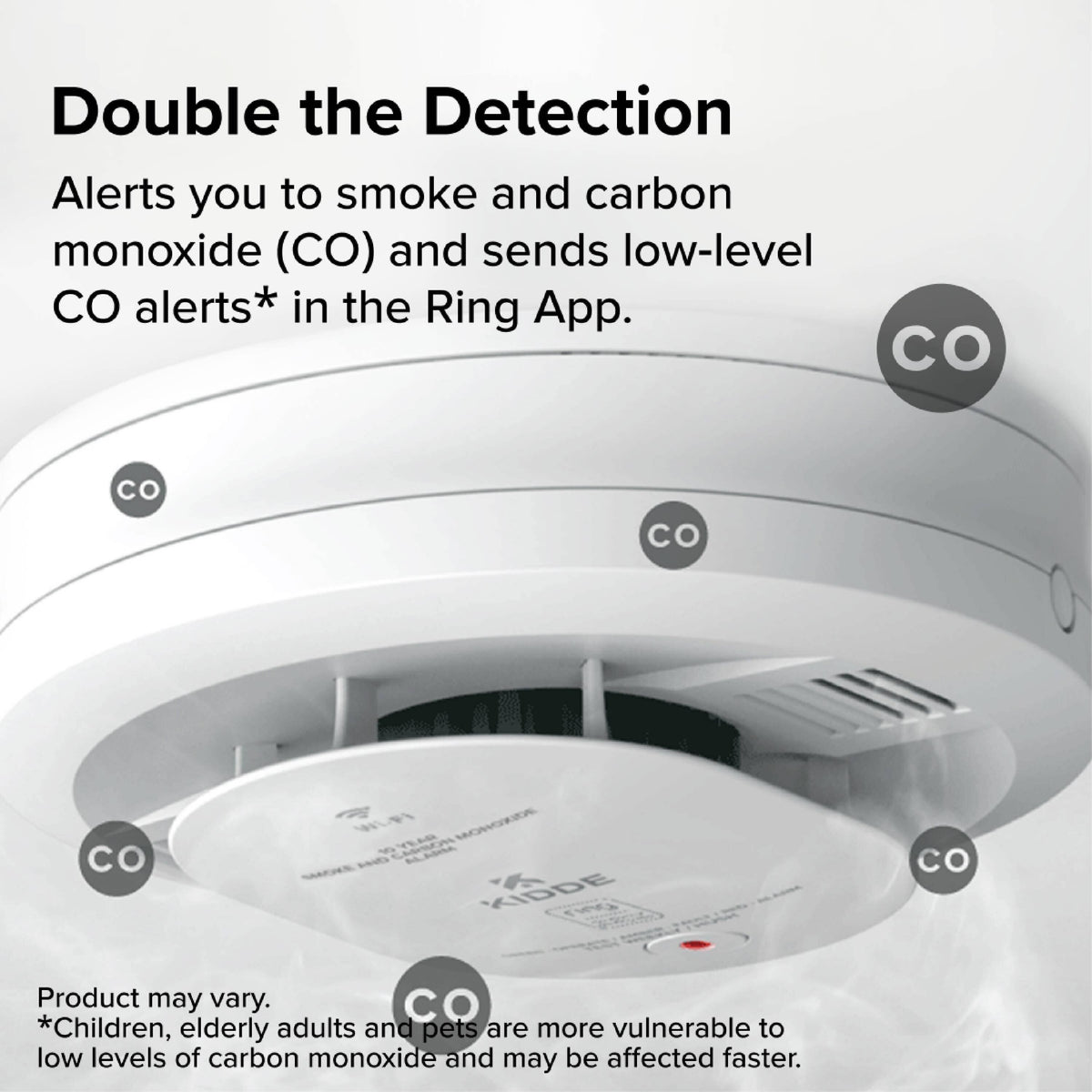 Kidde Ring Smart Smoke + Carbon Monoxide Alarm Battery RGCUDR-RW