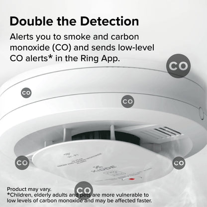 Kidde Ring Smart Smoke + Carbon Monoxide Alarm Battery RGCUDR-RW