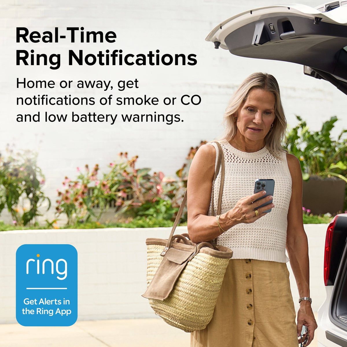 Kidde Ring Smart Smoke + Carbon Monoxide Alarm Battery RGCUDR-RW