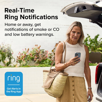 Kidde Ring Smart Smoke + Carbon Monoxide Alarm Battery RGCUDR-RW