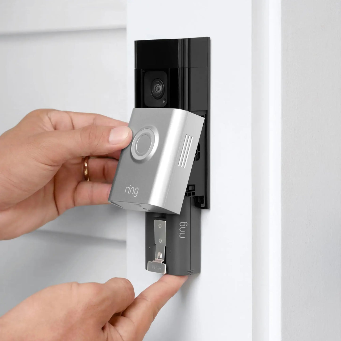 Ring Video Doorbell Plus & Plug-In Indoor 2nd Gen. Camera Bundle w/ 2-Way Audio - B09WZBPX7K & B0B6GLQJMV