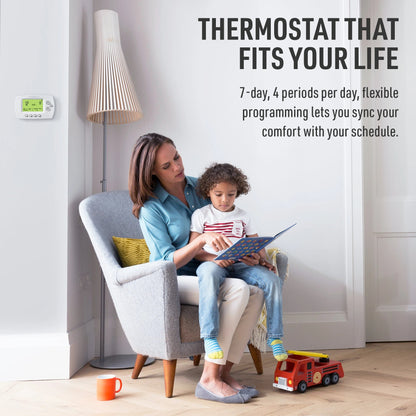 Honeywell Home RTH6580WF Wi-Fi 7-Day Programmable Thermostat, White