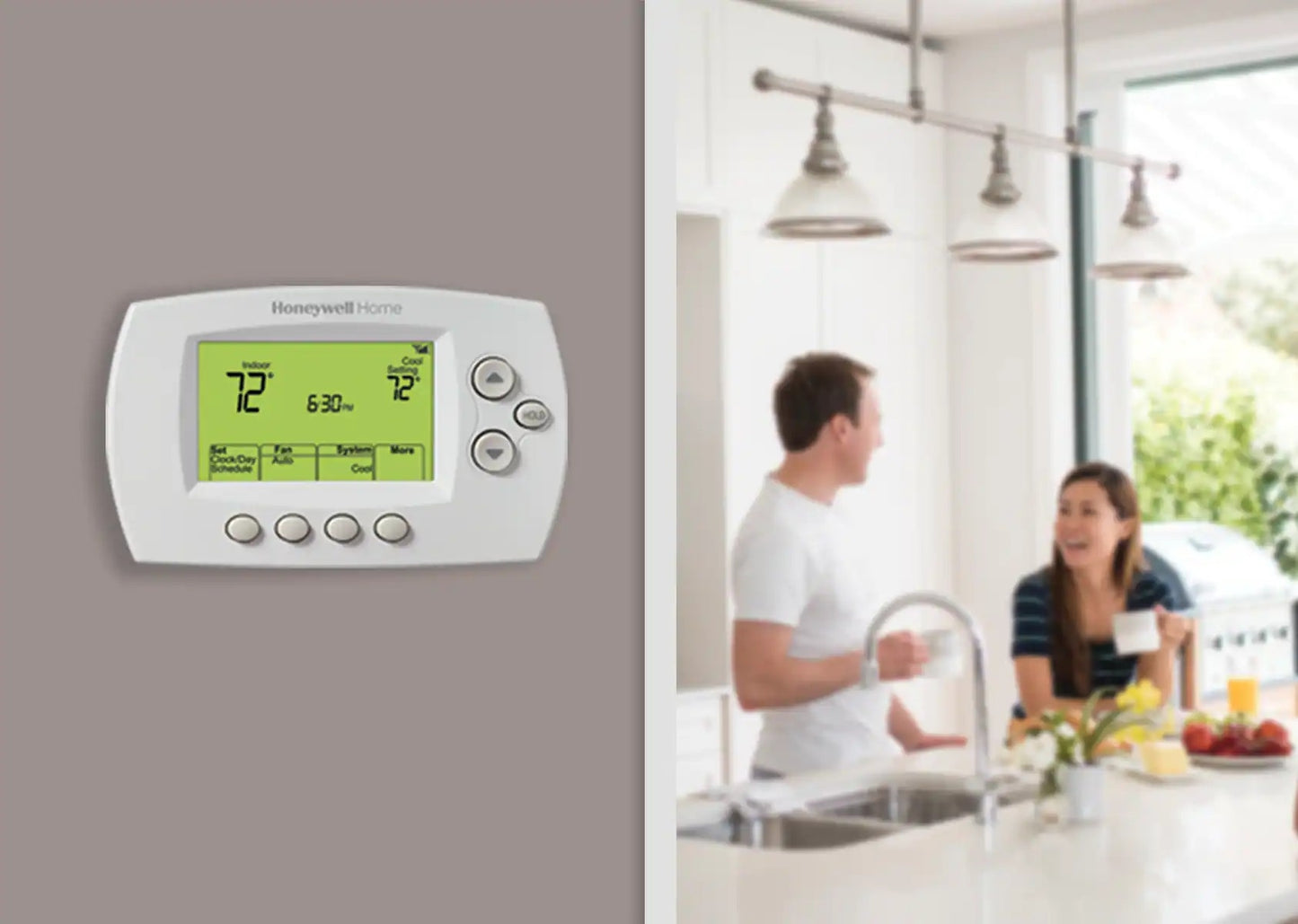Honeywell Home RTH6580WF Wi-Fi 7-Day Programmable Thermostat, White