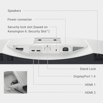 Dell 27 Plus 4K Monitor S2725QS 27: 4K (3840 x 2160) 120Hz 16:9 Display, IPS Panel, AMD FreeSync Premium, sRGB 99%, Integrated Speakers, 1500:1 Contrast Ratio, Comfortview Plus - Ash White