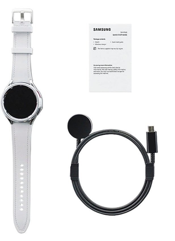 Samsung Galaxy Watch6 Classic Stainless Steel Smartwatch 47mm LTE Silver SM-R965UZSAXAA