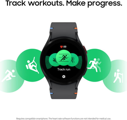Samsung Galaxy Watch FE Aluminum Smartwatch 40mm LTE - Black - SM-R866UZKAX (2024)