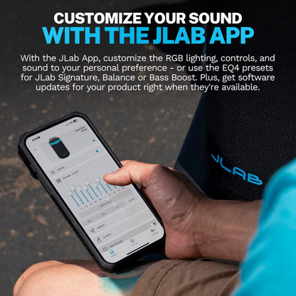 JLab - Epic Party Speaker with Bluetooth feat. LabSync Audio and RGB Lighting - Black SBEPICRBLK21