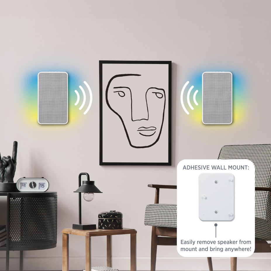 Technical Pro WALL720W-Bluetooth Wall Mount Speaker System - White