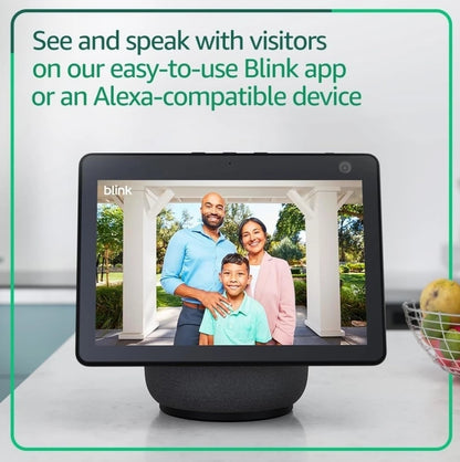 Blink Wired Floodlight Camera with Pan-Tilt Indoor Camera and Video Doorbell