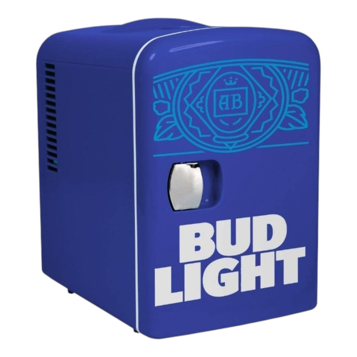 Bud Light 0.3 cu. ft. Mini Refrigerator Compact Personal Cooler, 4-Liter Capacity Chill in Blue MIS137-BULT