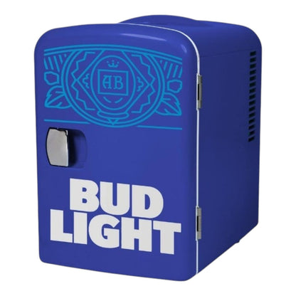 Bud Light 0.3 cu. ft. Mini Refrigerator Compact Personal Cooler, 4-Liter Capacity Chill in Blue MIS137-BULT