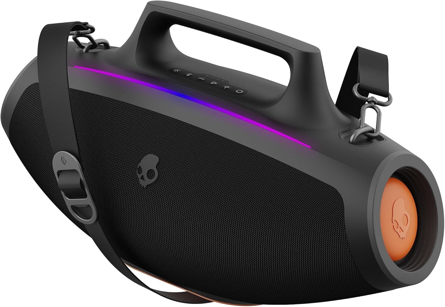Skullcandy Barrel Bluetooth Boombox Speaker with LED Lightshow Mode Black 2SKSK1849B0L2
