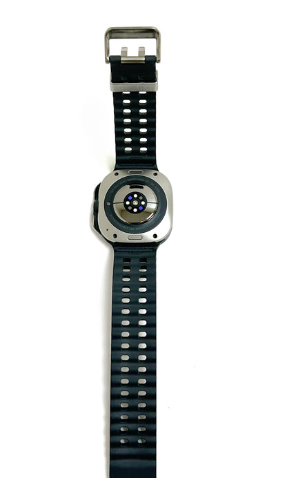 Samsung Galaxy Watch Ultra Smartwatch 47mm LTE Titanium Silver Case with M/L Dark Gray Marine Band - SM-L705UZTAXAA