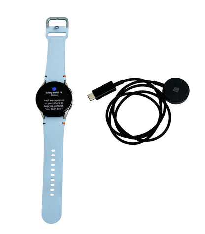 Samsung Galaxy Watch FE Smartwatch 40mm Silver Blue Band SM-R861NZSAXAA
