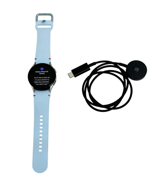 Samsung Galaxy Watch FE Smartwatch 40mm Silver Blue Band SM-R861NZSAXAA