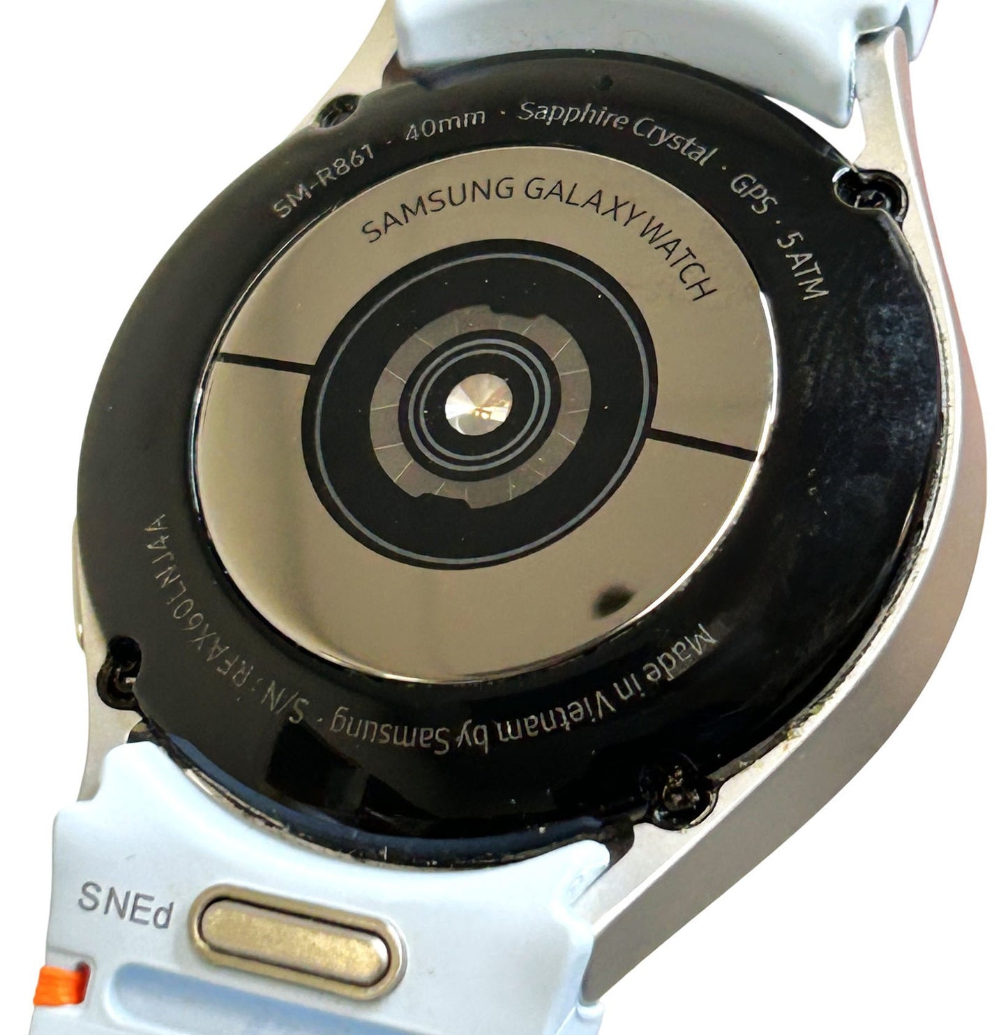 Samsung Galaxy Watch FE Smartwatch 40mm Silver Blue Band SM-R861NZSAXAA