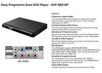 Sony Progressive Scan DVD Player - DVP-SR210P