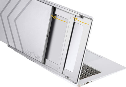 SideTrak Slide Portable Monitor for Laptop 12.5" FHD 1080P IPS Attachable Laptop Screen, Efficient USB Power, Compatible with Mac & Chrome 13" -17" Laptops, ST12BL