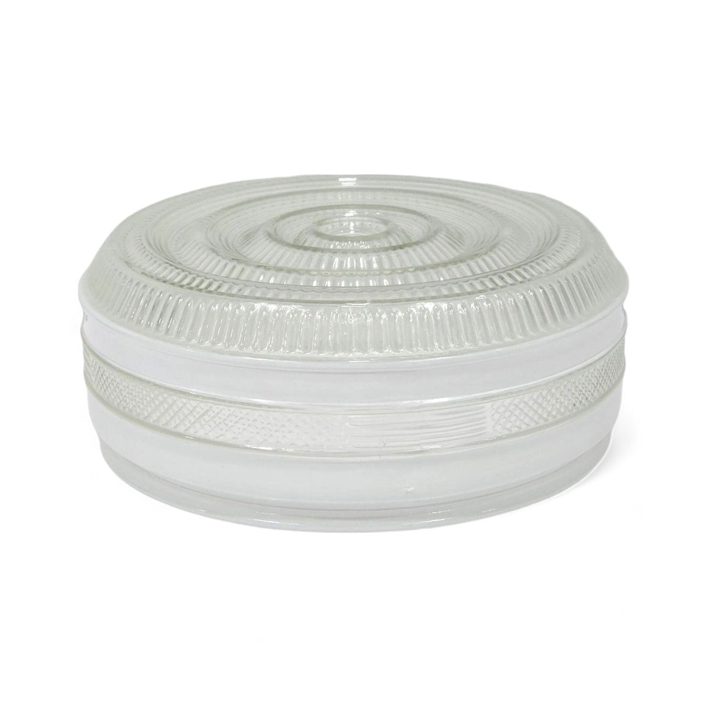 Luminance 10" FTR Clear & White Glass Drum - Single Model # G938, Very sharp white accent