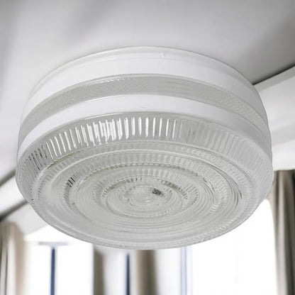 Luminance 10" FTR Clear & White Glass Drum - Single Model # G938, Very sharp white accent