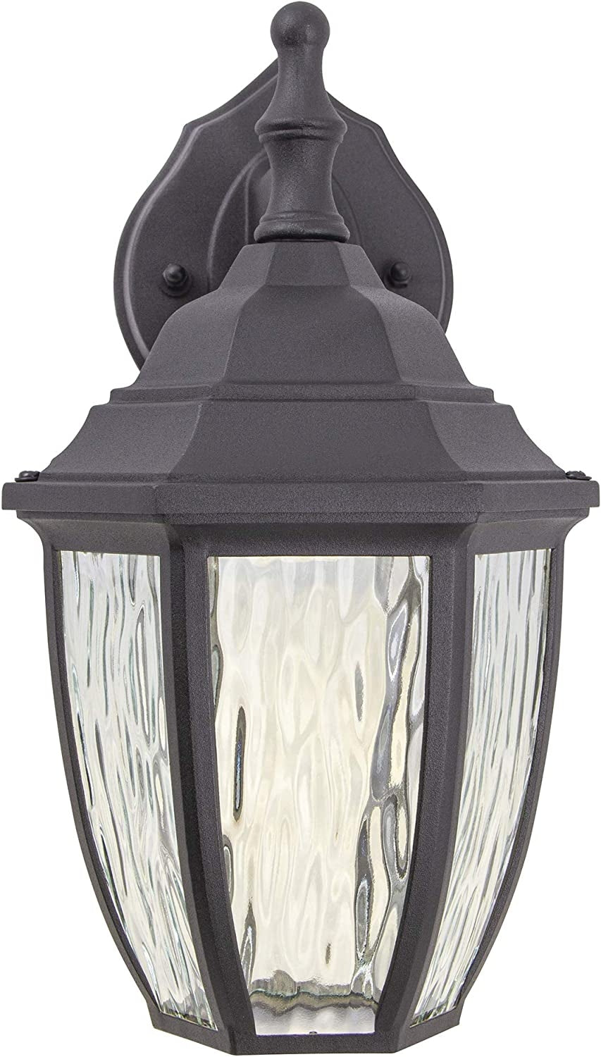 Sunset Lighting 11" Black Integrated LED 9W 500LM 4000K Porch Lantern Outdoor Wall Light F9931-31-2-4K