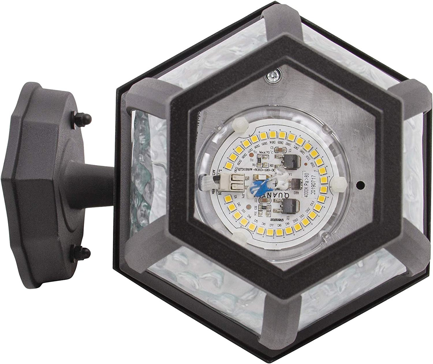 Sunset Lighting 11" Black Integrated LED 9W 500LM 4000K Porch Lantern Outdoor Wall Light F9931-31-2-4K